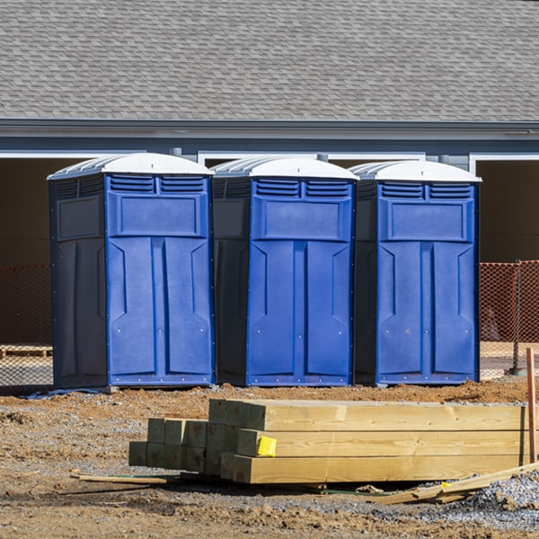 how can i report damages or issues with the portable restrooms during my rental period in West Vero Corridor